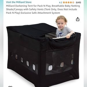 Darkening tent for Pack n’ play